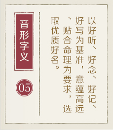 泗洪起名流程五